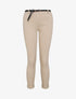 Pantalon 7/8 uni à revers - Beige - 1
