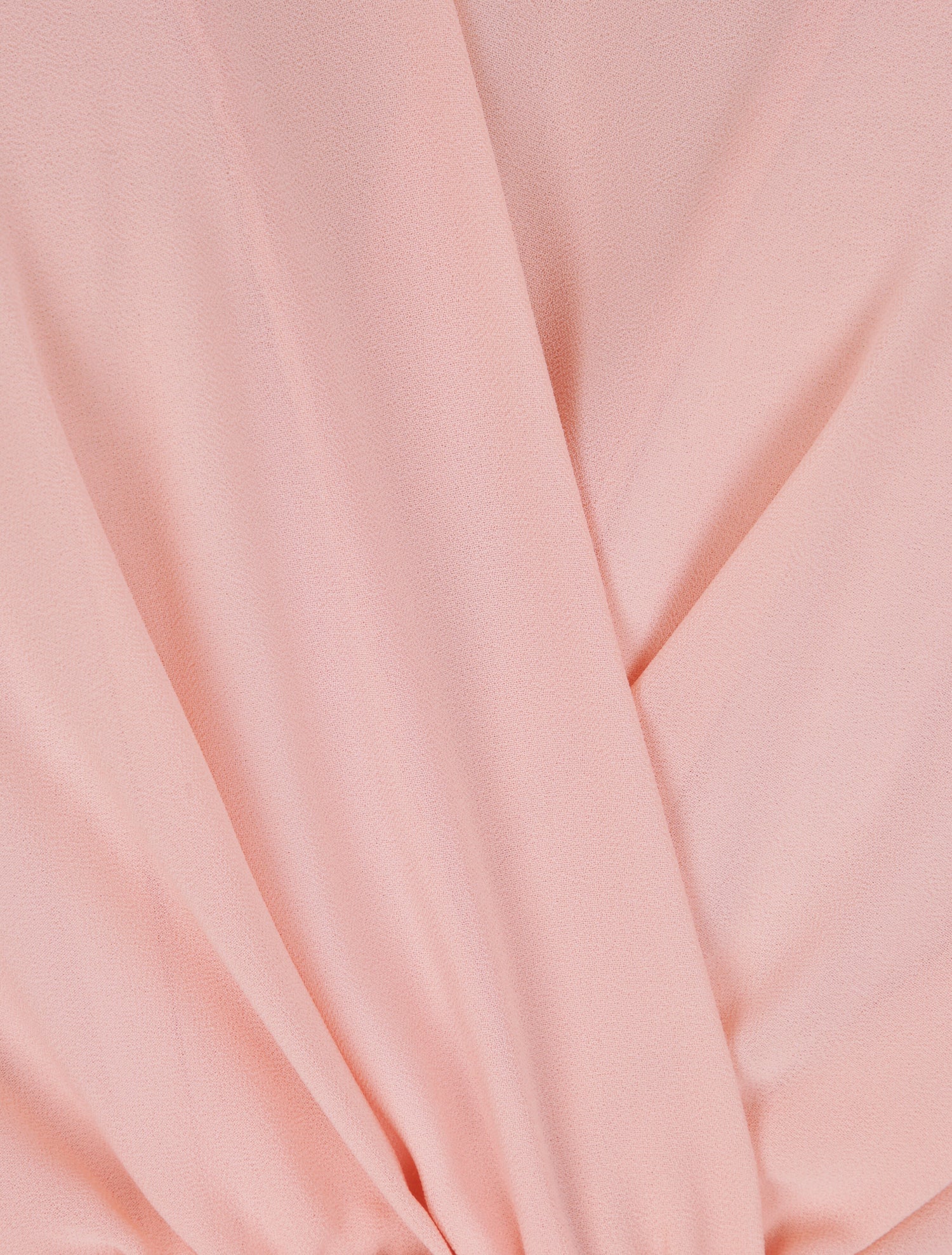 Robe longue unie à voile - Rose - 3