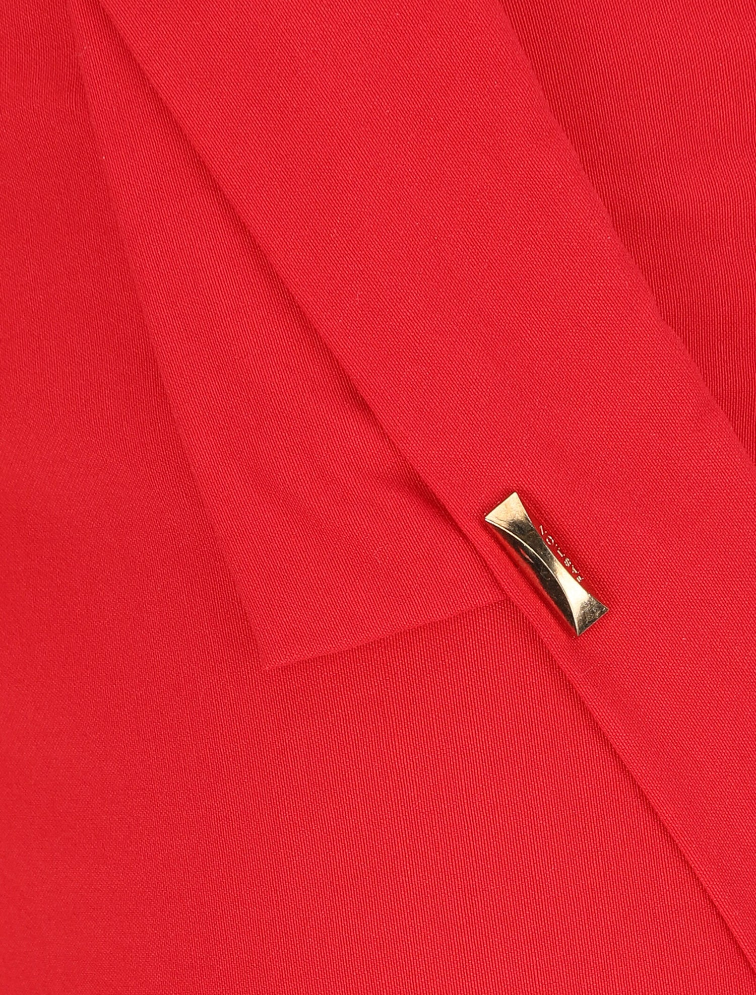 Bermuda uni taille haute - Rouge - 3