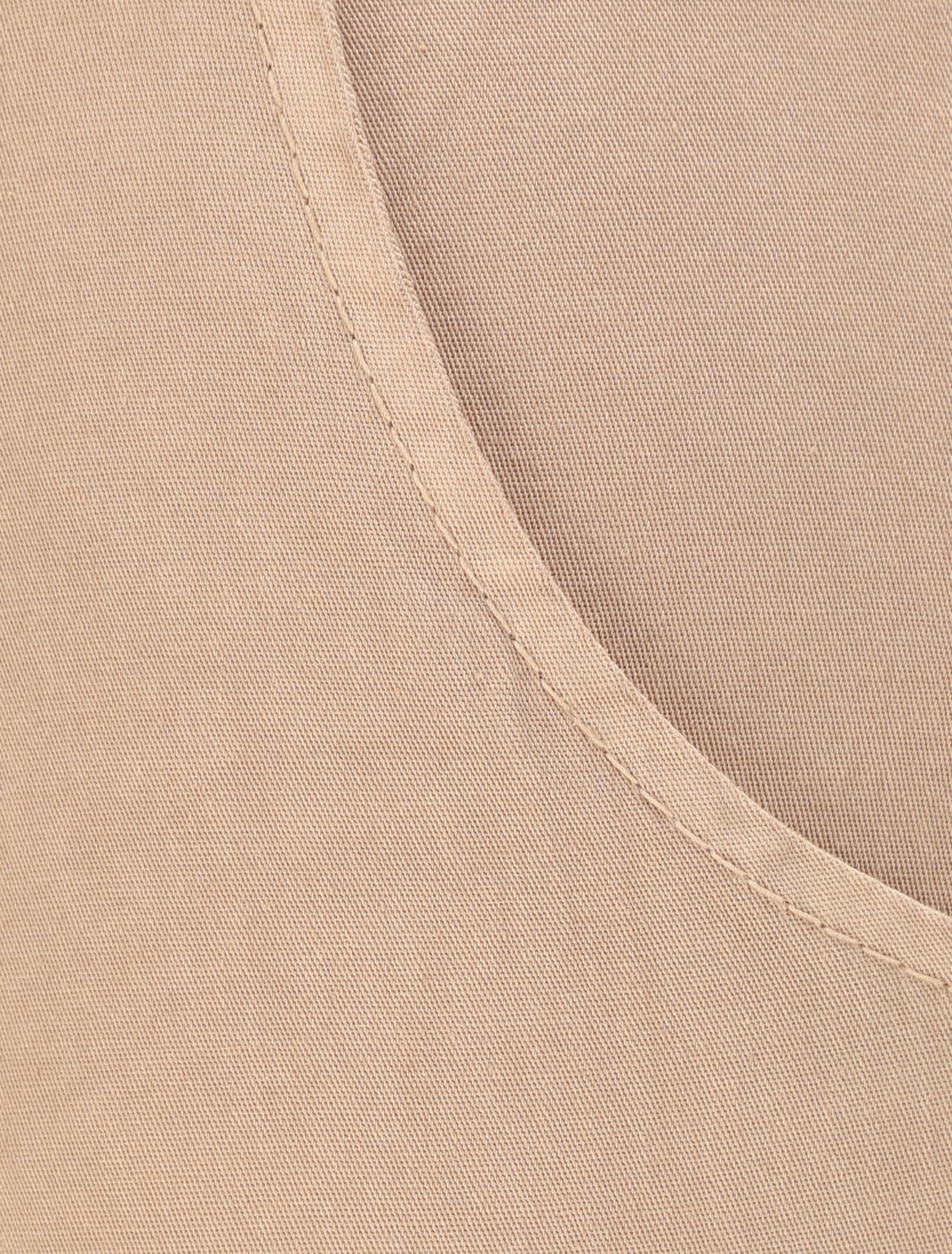 Pantalon droit taille haute froncée - Camel - 3