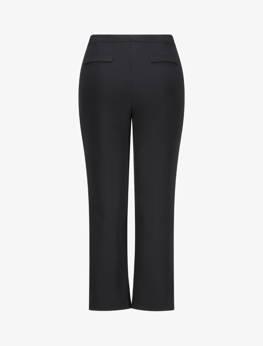 Pantalon fendu coupe droite - Noir - 2