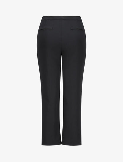 Pantalon fendu coupe droite - Noir - 2