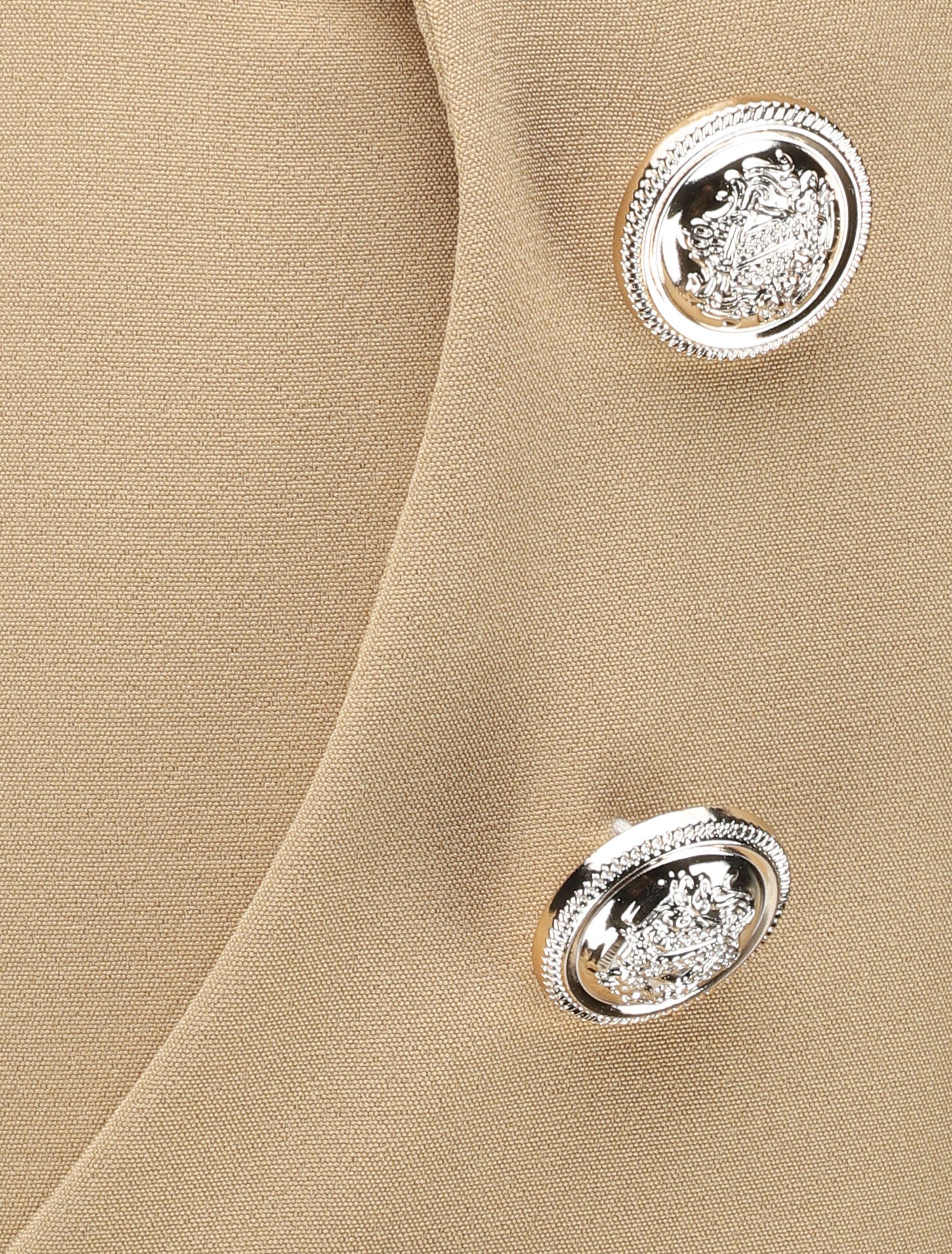 Pantalon droit à boutons et taille stylisés - Camel - 3