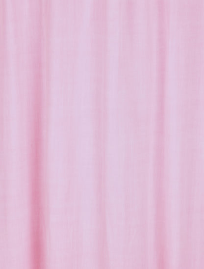 Robe longue empire unie à bretelles - Rose pâle - 4