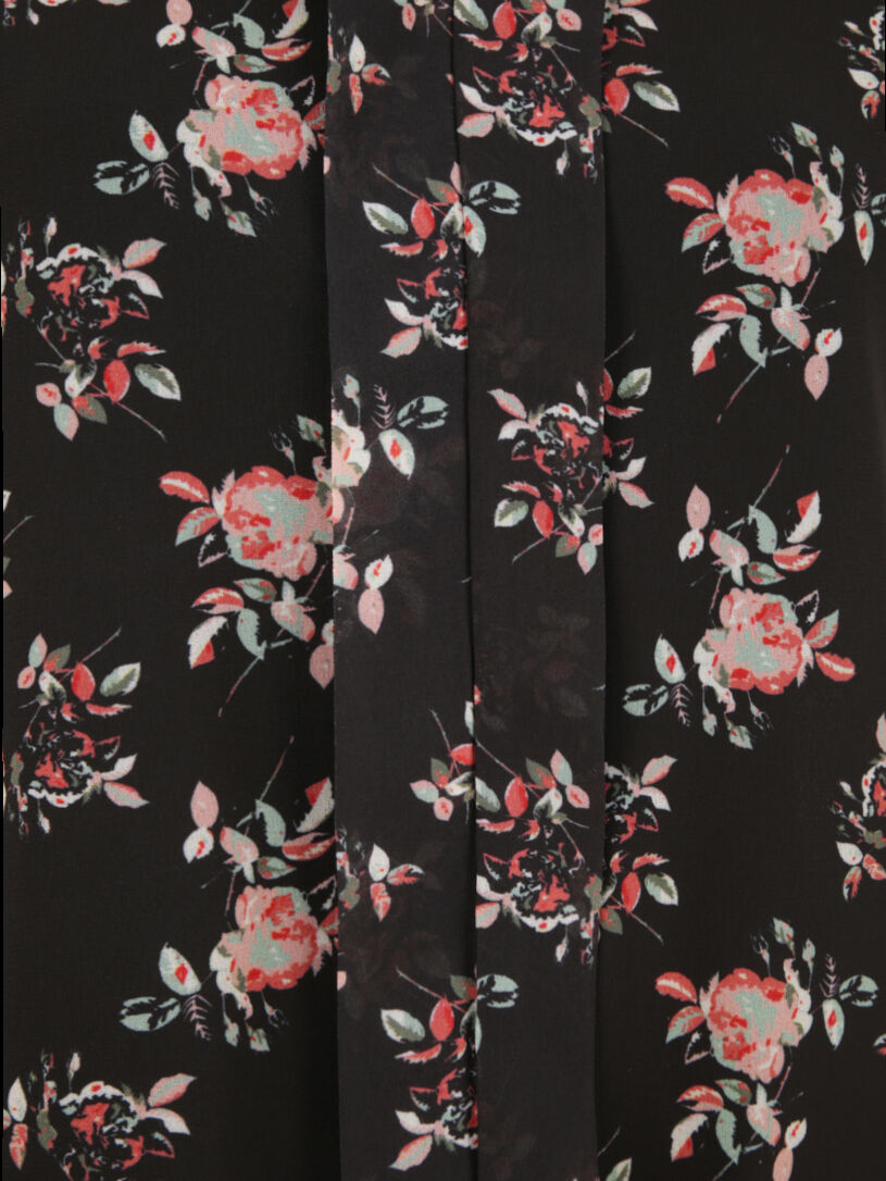 Top sans manches imprimé rosier - Noir - 3