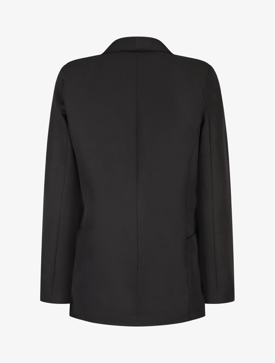 Blazer long à col châle - Noir - 2