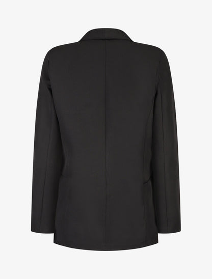 Blazer long à col châle - Noir - 2