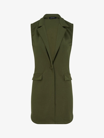 Blazer sans manches - Kaki - 4
