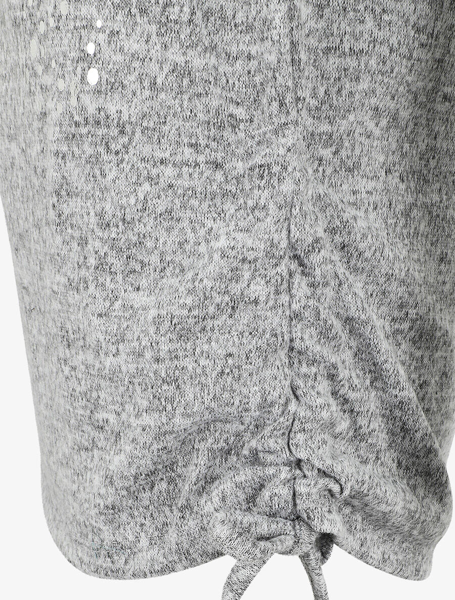 Pull ample à flocage Always be yourself - Gris - 3