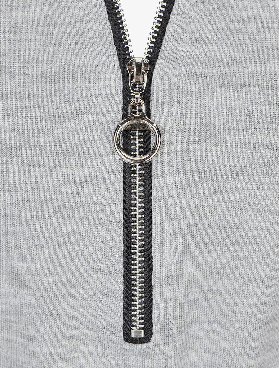 Robe droite avec ceinture stylisée - Gris - 3