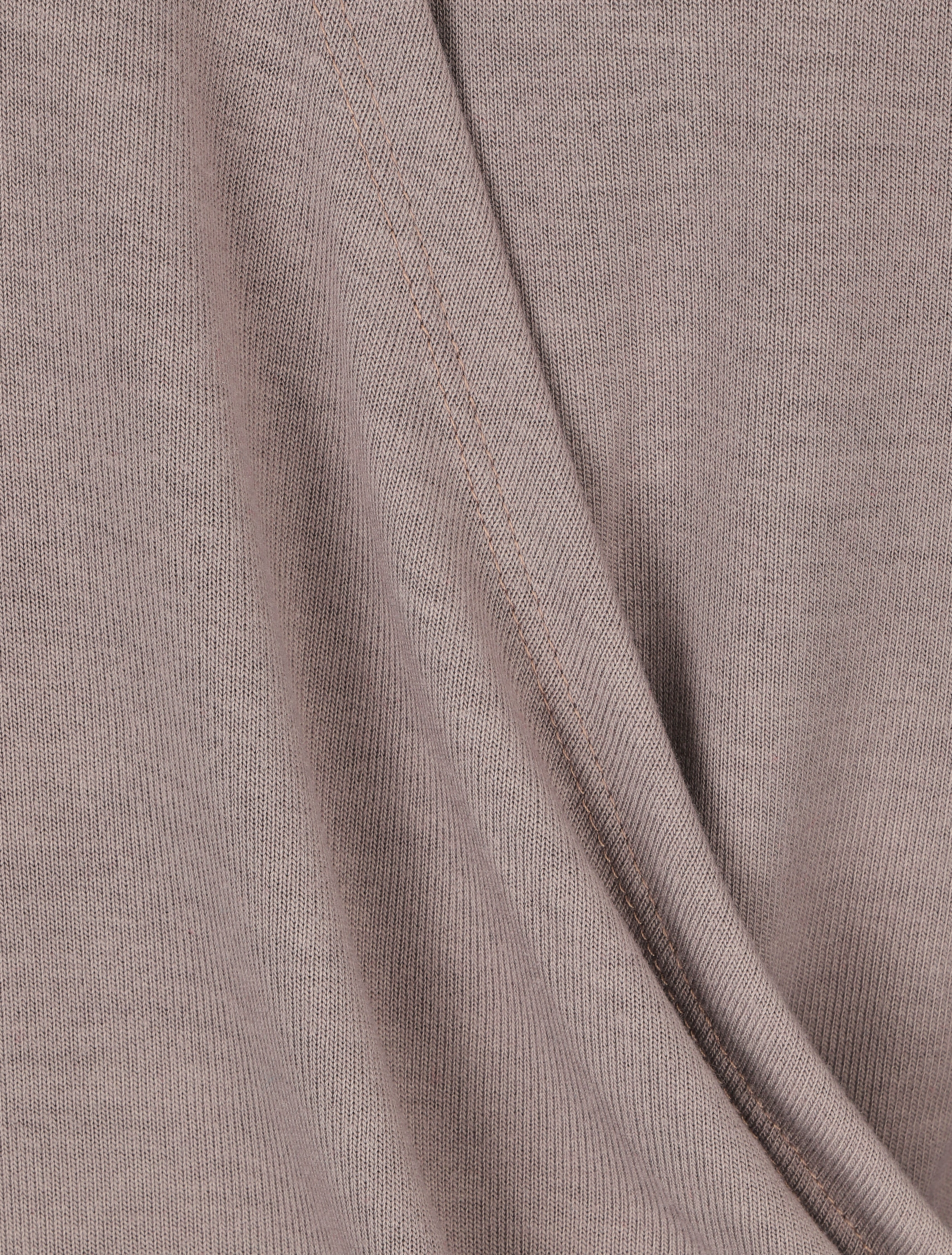 Pull cache-coeur à manches rabattables - Taupe - 3