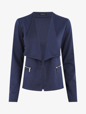 Veste à poches zippées - Marine - 1