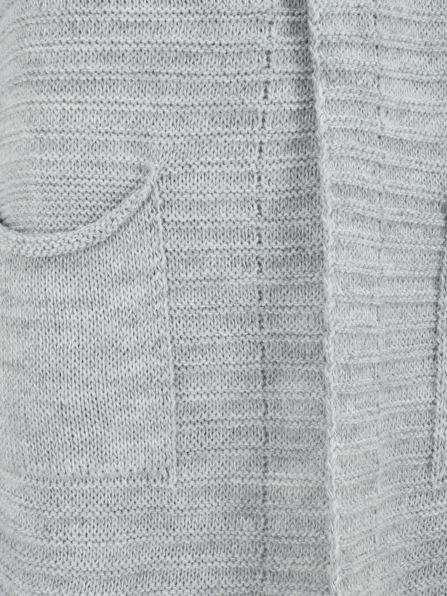 Gilet mi-long côtelé - Gris - 3