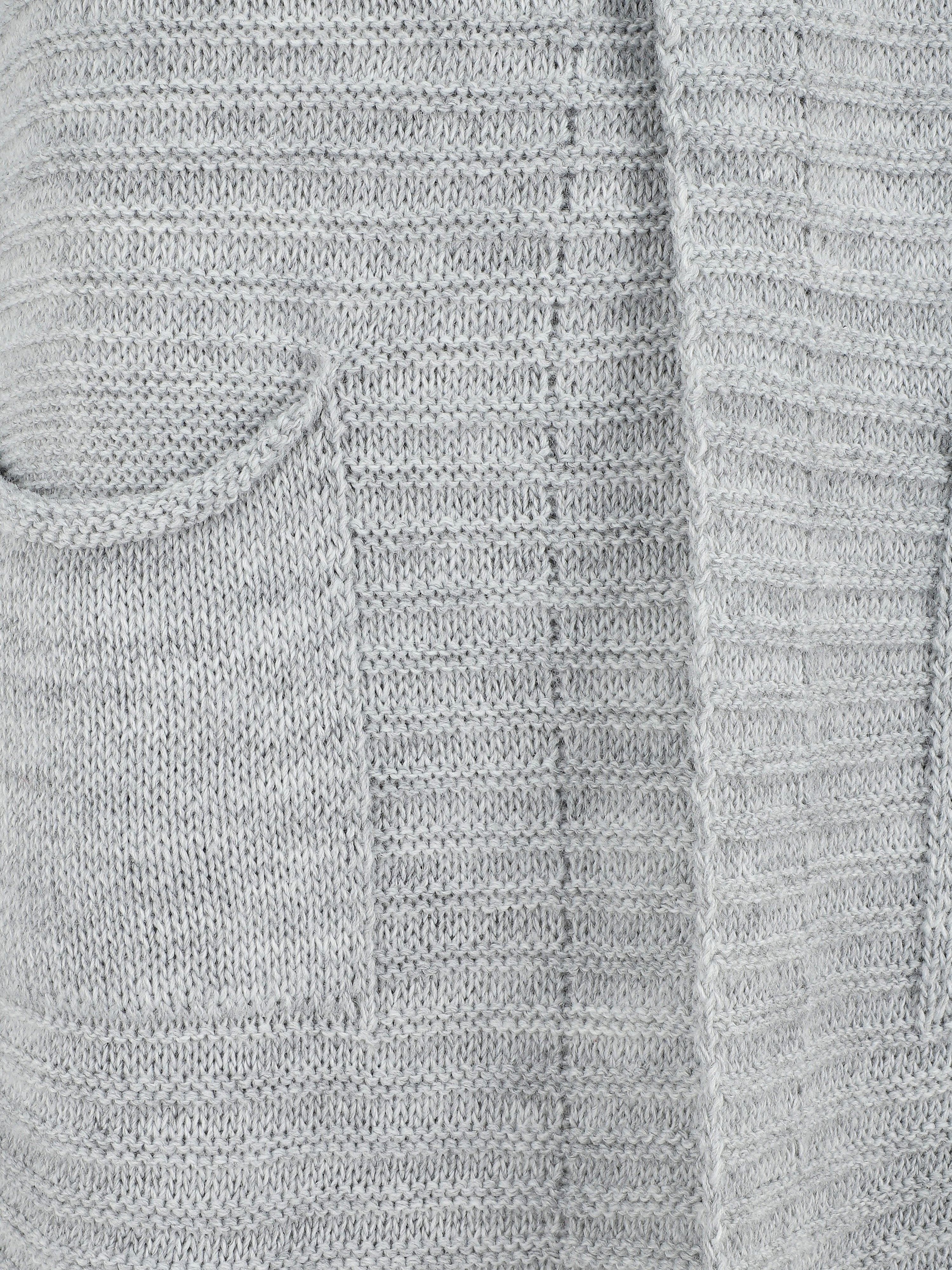 Gilet mi-long côtelé - Gris - 3
