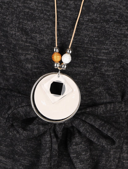 Robe pull style portefeuille - Noir - 3
