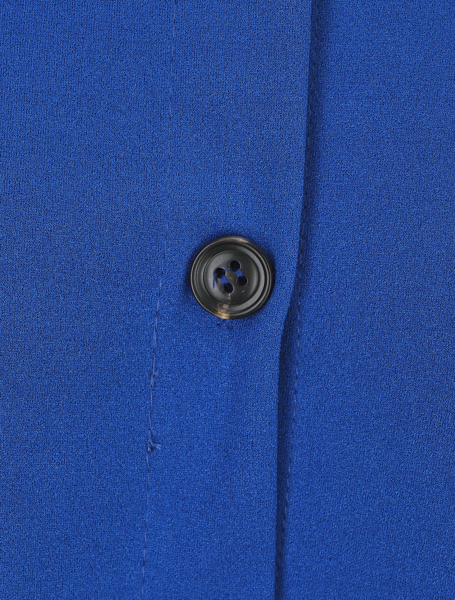 Chemise unie et liens à nouer - Bleu roi - 3