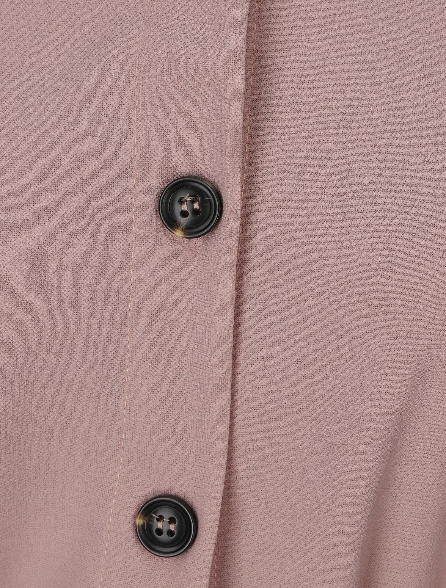 Chemise unie et liens à nouer - Vieux rose - 3