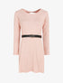 Robe pull courte à dos ajouré - Rose - 4