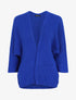 Gilet mi-long ouvert uni - Bleu roi - 5