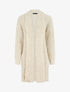 Gilet long ouvert à col rabat - Beige - 1