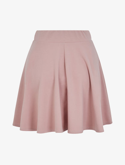 Jupe patineuse à taille haute - Rose poudré - 2