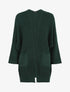 Gilet mi-long ample - Vert sapin - 1