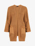 Gilet mi-long ample - Camel - 1