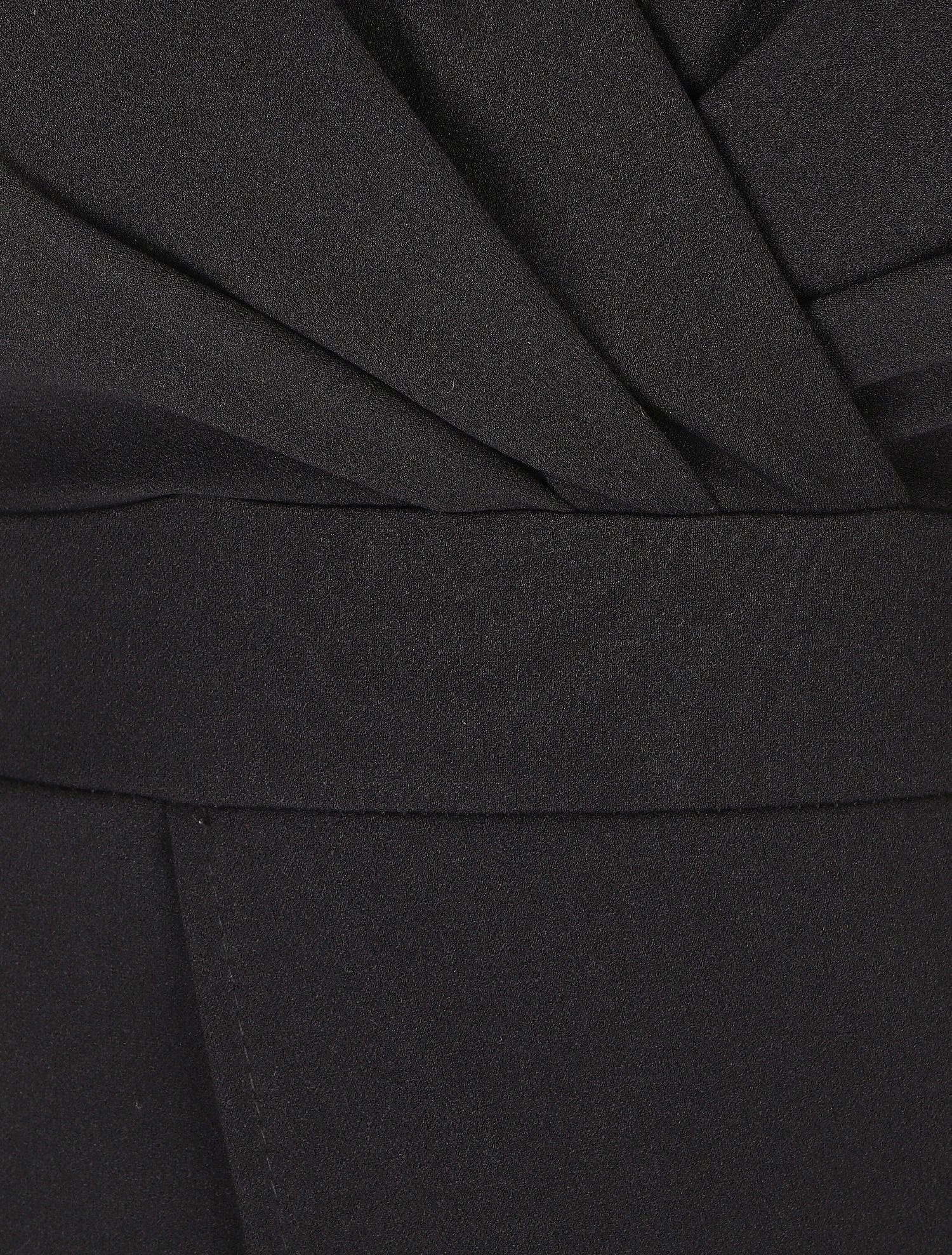 Robe fourreau cache-coeur - Noir - 3