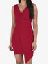Robe fourreau cache-coeur - Rouge - 1