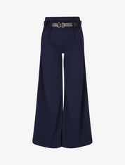 Pantalon fluide coupe ample - Marine - 1