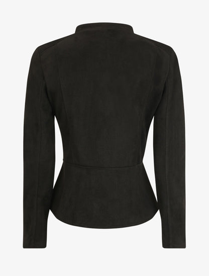 Veste zippée en suédine - Noir - 2