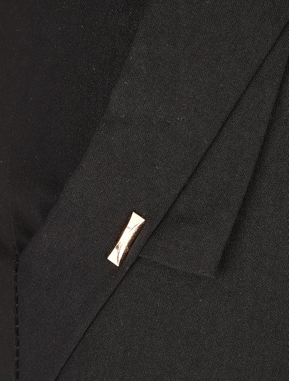 Pantalon droit à poches fantaisies - Noir - 3