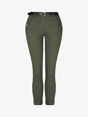 Pantalon droit à poches fantaisies - Kaki - 4