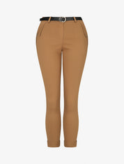 Pantalon droit à poches fantaisies - Camel - 1