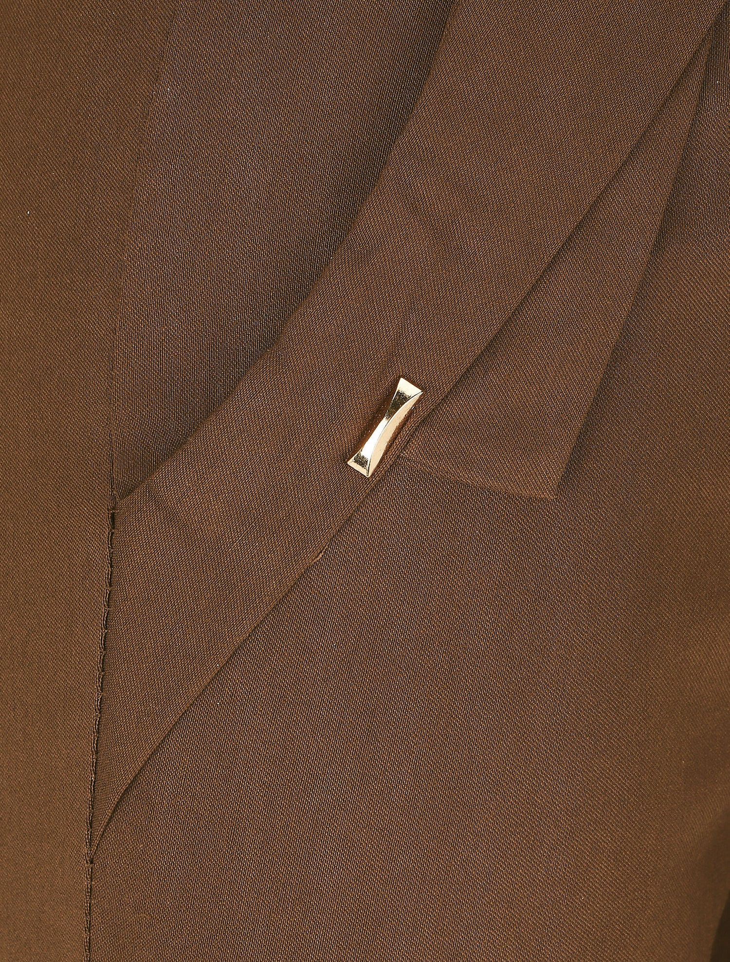 Pantalon droit à poches fantaisies - Marron - 3
