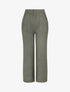 Pantalon uni en maille - Kaki - 1