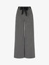 Pantalon coupe ample à imprimé graphique - Noir - 1