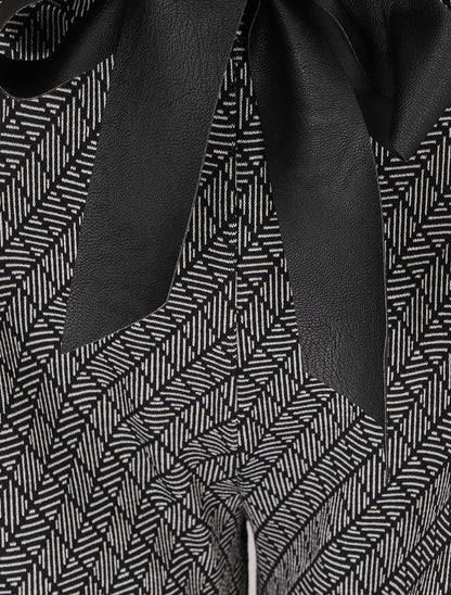 Pantalon coupe ample à imprimé graphique - Noir - 3