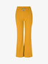Pantalon flare taille haute à boucle - Moutarde - 1