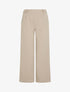 Pantalon ample à taille élastiquée - Beige - 1