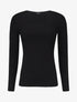Top uni coupe droite - Noir - 1