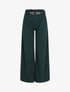 Pantalon fluide coupe ample - Vert sapin - 1
