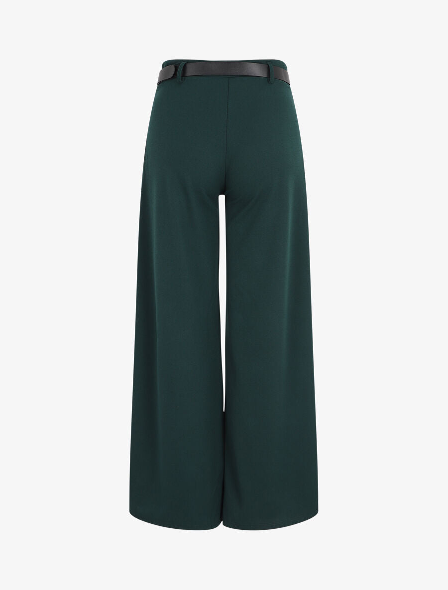 Pantalon fluide coupe ample - Vert sapin - 2