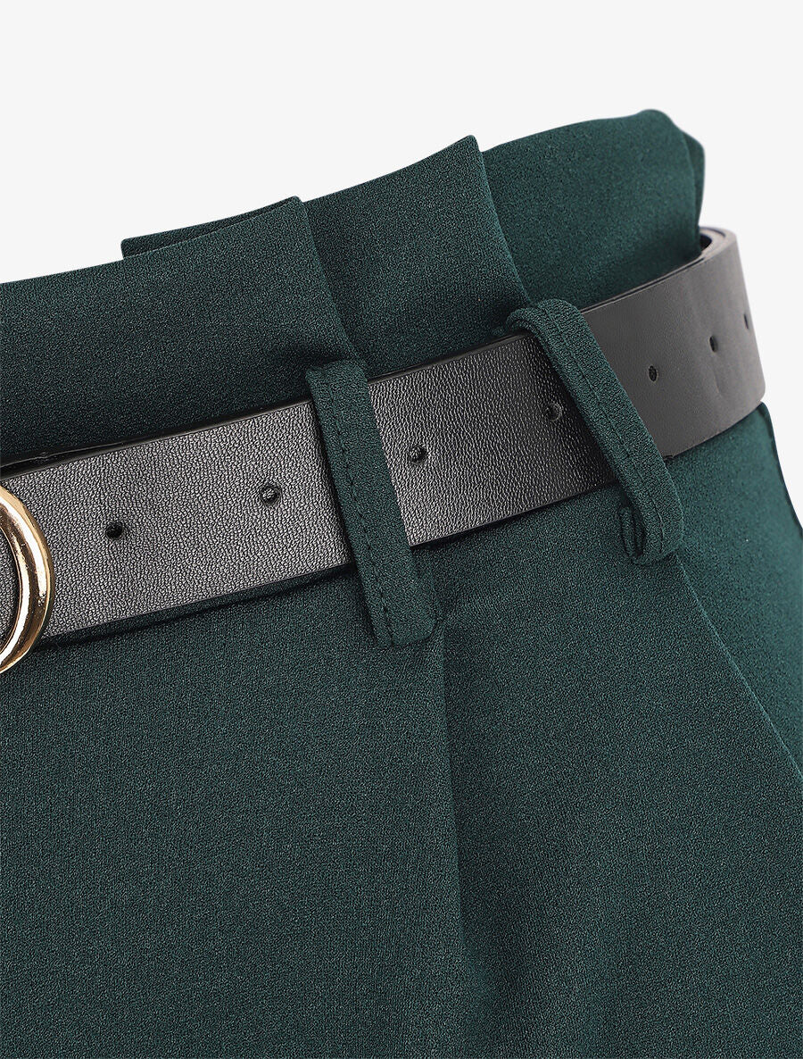 Pantalon fluide coupe ample - Vert sapin - 3