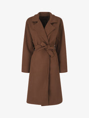 Manteau long oversize - Marron - 1
