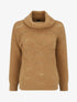 Pull duveteux à col roulé - Camel - 1