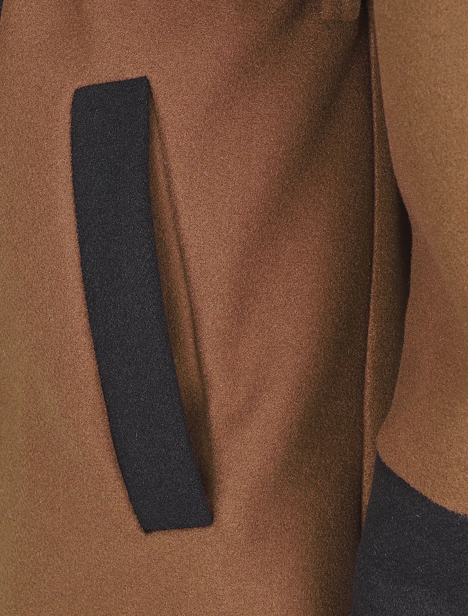 Manteau mi-long en laine mélangée - Marron - 3