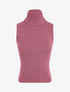 Pull ajusté sans manches à col roulé - Mauve - 1