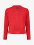 Veste courte à col cranté - Rouge - 1
