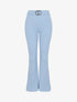 Pantalon flare extra long à boucle métallique - Bleu ciel - 1